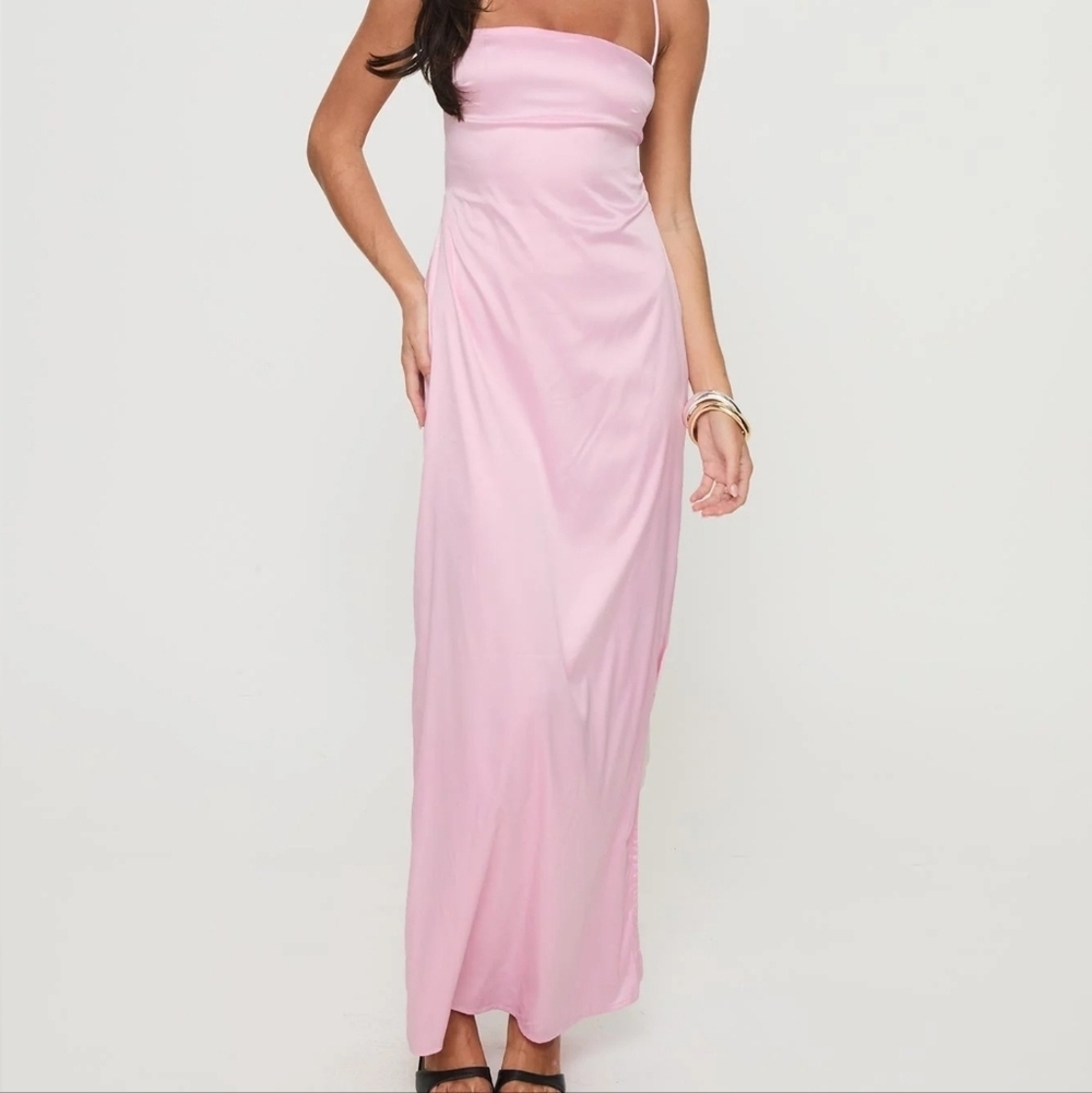 Princess Polly Strapless Dress in Soft Pink